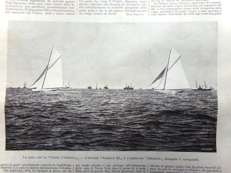 L'Illustrazione Italiana 13 Settembre 1903 Manovre in Veneto Coppa America …