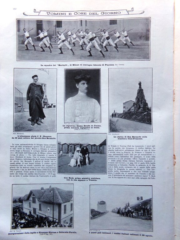 L'illustrazione Italiana 13 Settembre 1908 Circuito di Bologna Majorana Benadir | Immagine Gallery 3