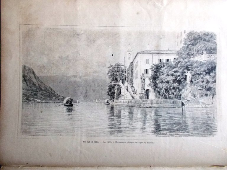 L'Illustrazione Italiana 14 Agosto 1881 Lago di Como Matteucci Garfield …