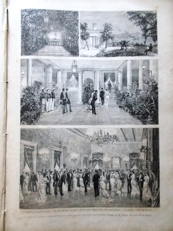 L'Illustrazione Italiana 14 Agosto 1881 Lago di Como Matteucci Garfield …