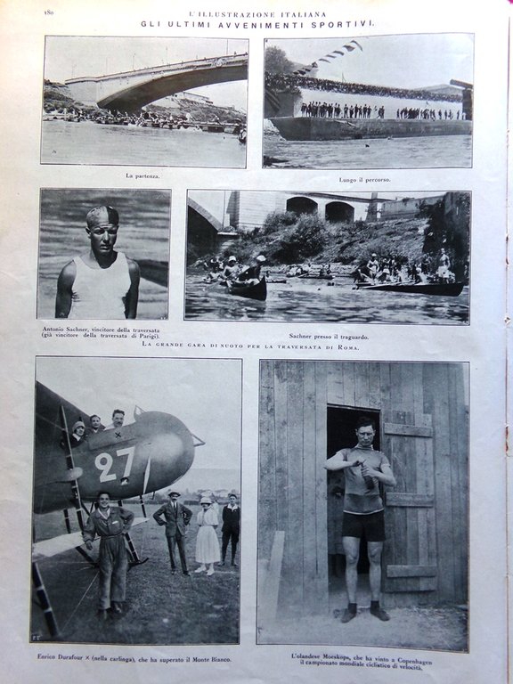 L'Illustrazione Italiana 14 Agosto 1921 Funerali Caruso Lido Venezia Monsumano | Immagine Gallery 3