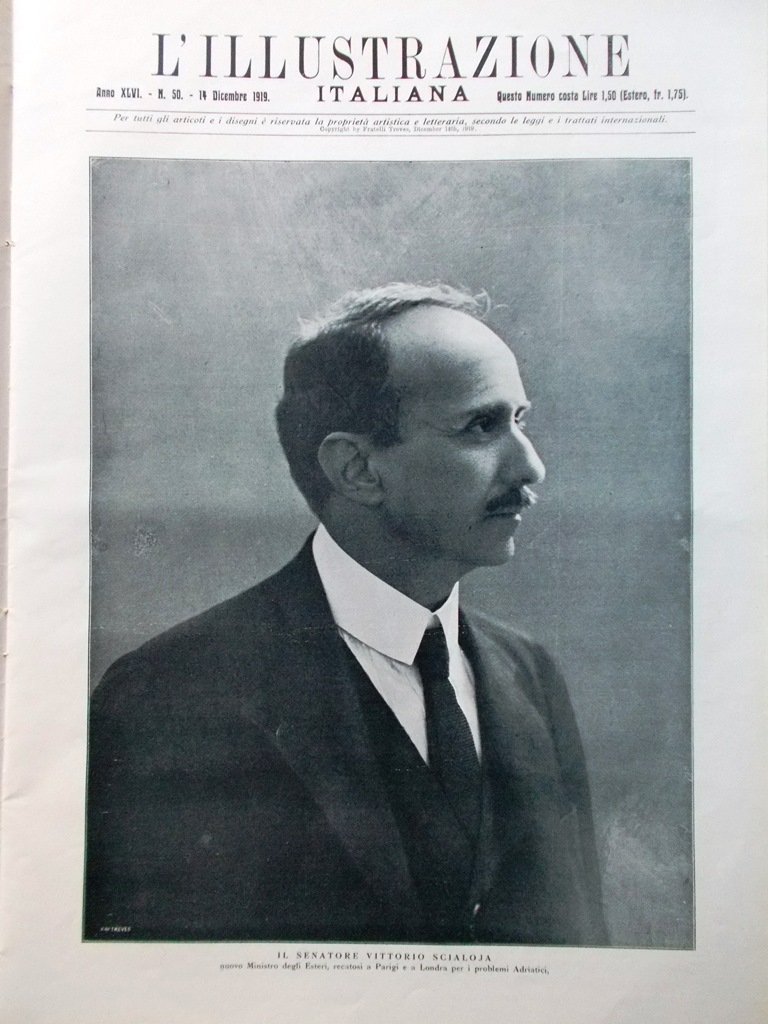 L'Illustrazione Italiana 14 Dicembre 1919 Villacco Ville Veneto Tumulti Italia