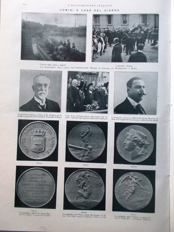 L'Illustrazione Italiana 14 Dicembre 1919 Villacco Ville Veneto Tumulti Italia