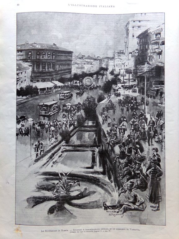 L'Illustrazione Italiana 14 Gennaio 1906 Moti Russia Algesiras Merletti Arezzo