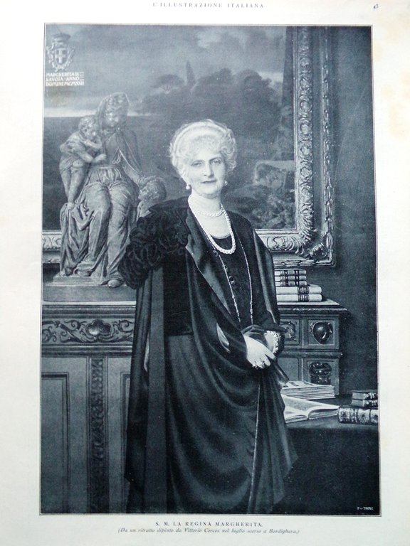 L'Illustrazione Italiana 14 Gennaio 1923 Margherita Savoia Firenze Profughe Papa