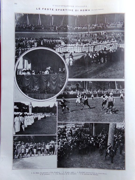 L'Illustrazione Italiana 14 Giugno 1908 Derby Epsom Delagrange Sport Roccapietra | Immagine Gallery 2