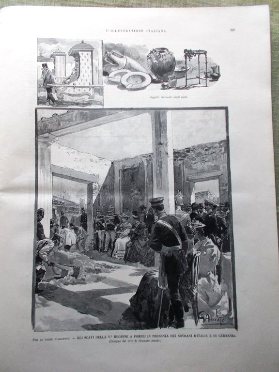 L'Illustrazione Italiana 14 Maggio 1893 Esposizione Chicago Nozze d'Argento Pace