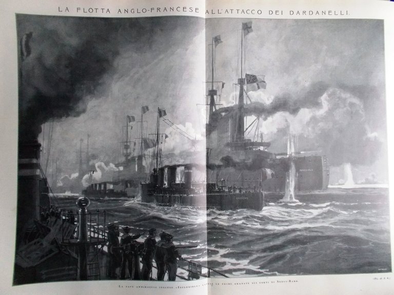 L'illustrazione Italiana 14 Marzo 1915 WW1 Dardanelli Difesa di Anversa …