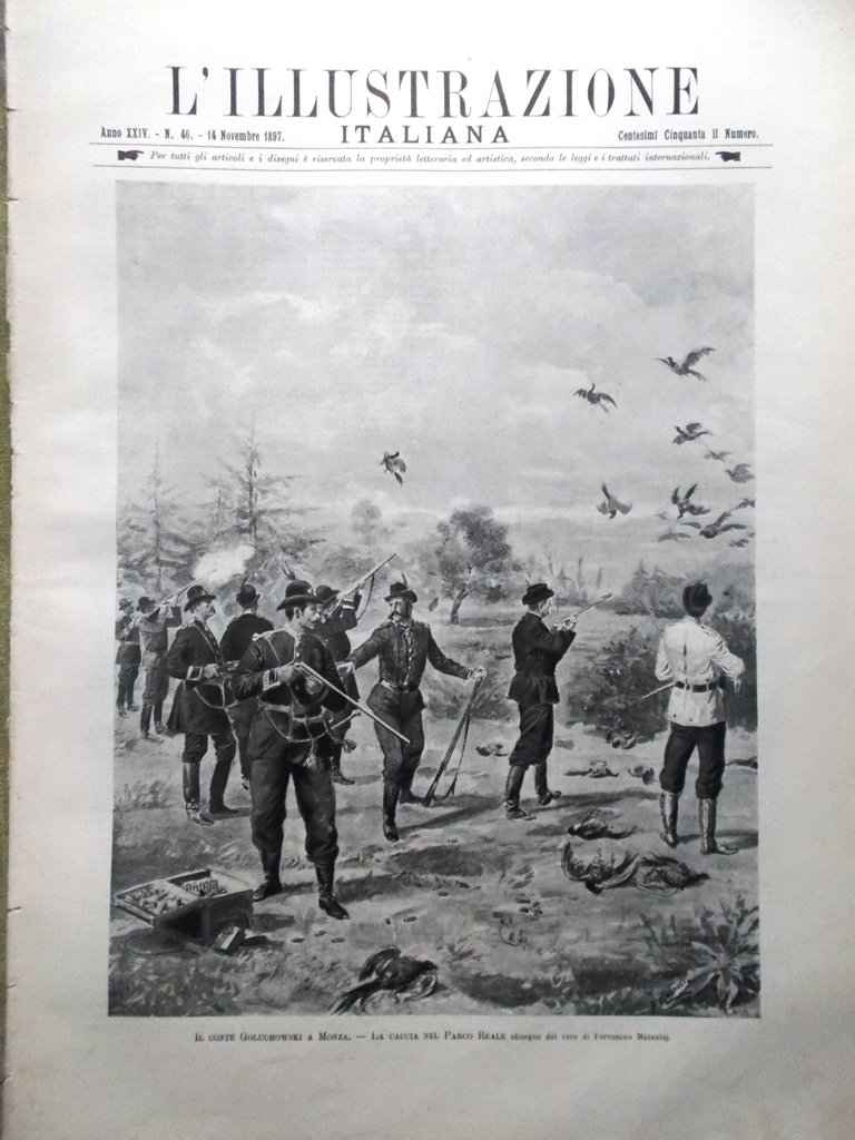 L'illustrazione Italiana 14 Novembre 1897 Goluchowski Lafolè Briganti Maremmani