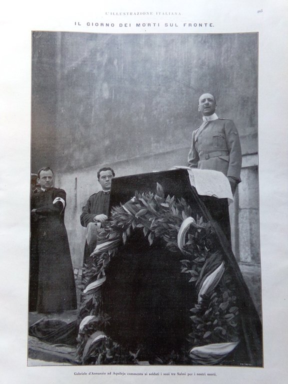 L'illustrazione Italiana 14 Novembre 1915 WW1 Conquista Col di Lana …