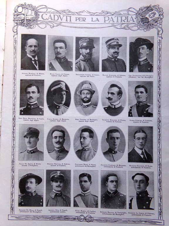 L'illustrazione Italiana 14 Novembre 1915 WW1 Conquista Col di Lana …