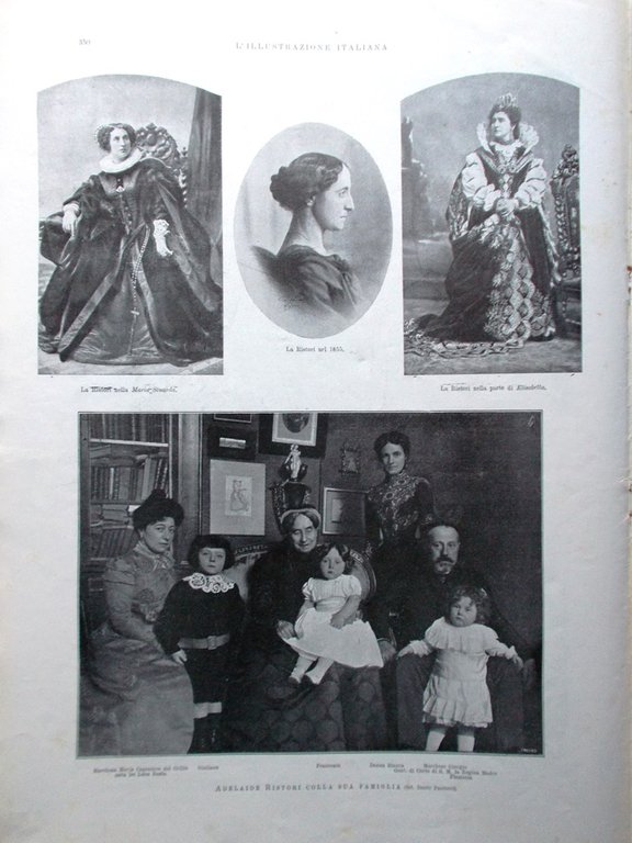 L'Illustrazione Italiana 14 Ottobre 1906 Adelaide Ristori Disastro di Piacenza