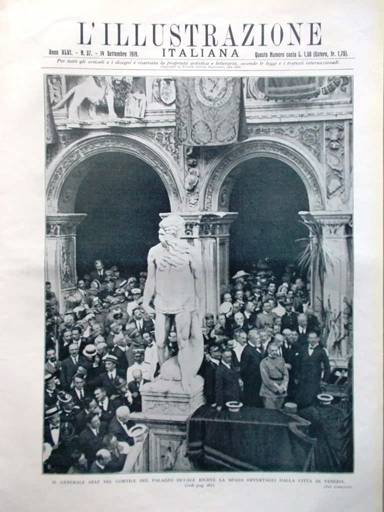 L'Illustrazione Italiana 14 Settembre 1919 Budapest Gruppo del Cristallo Austria