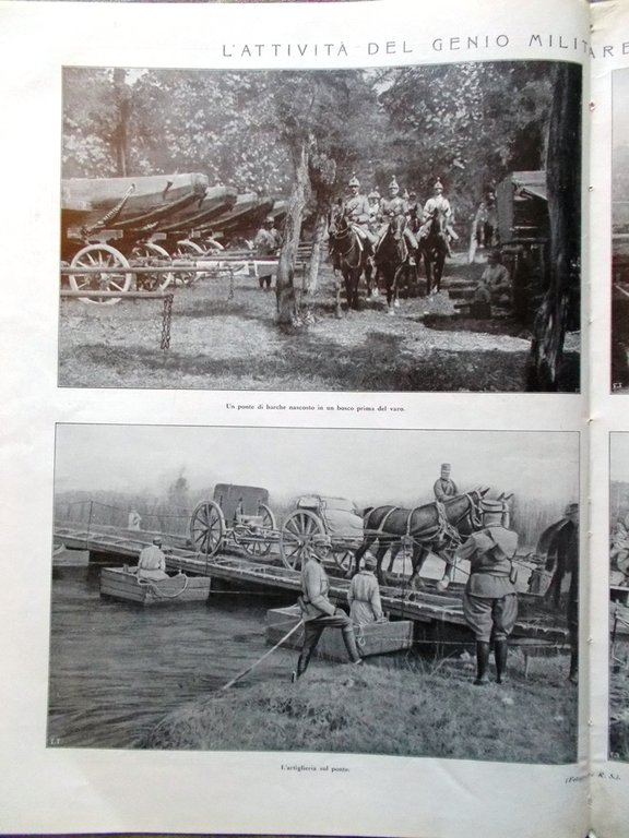 L'illustrazione Italiana 15 Agosto 1915 WW1 Varsavia Conca di Primiero …