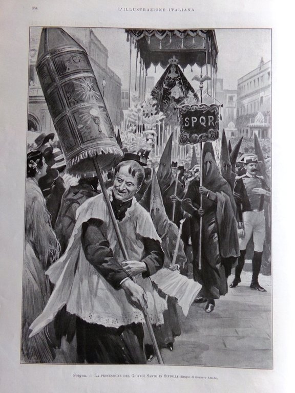 L'Illustrazione Italiana 15 Aprile 1906 Napoli Eruzione Vesuvio Crisi Ungheria