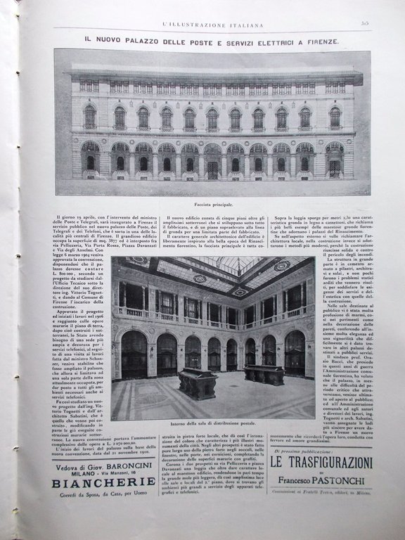 L'Illustrazione Italiana 15 Aprile 1917 WW1 Rivoluzione Russa Teleferica Venezie