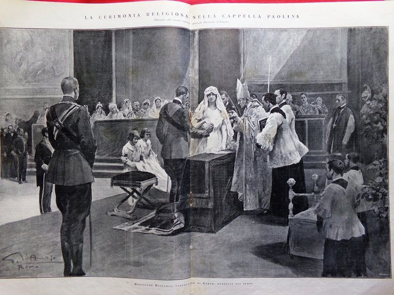 L'Illustrazione Italiana 15 Aprile 1923 Nozze Reali di Jolanda Bergolo …