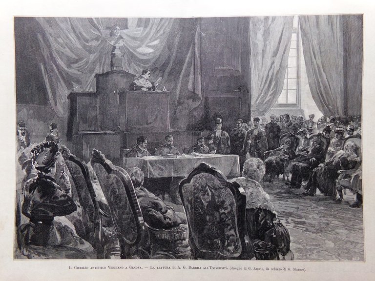 L'Illustrazione Italiana 15 Dicembre 1889 Casati Galofre Giarre Verdi Partenope