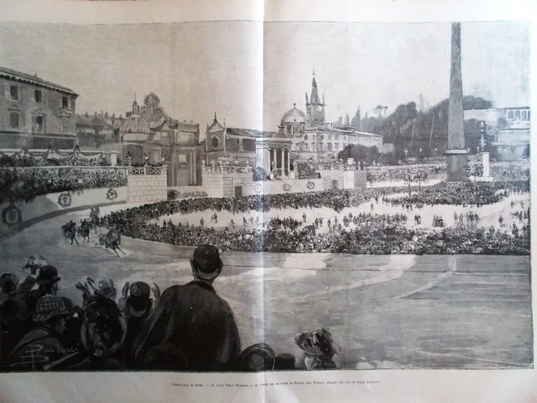 L'Illustrazione Italiana 15 Febbraio 1891 Rudinì Ministri Piazza Cairoli Gajoli