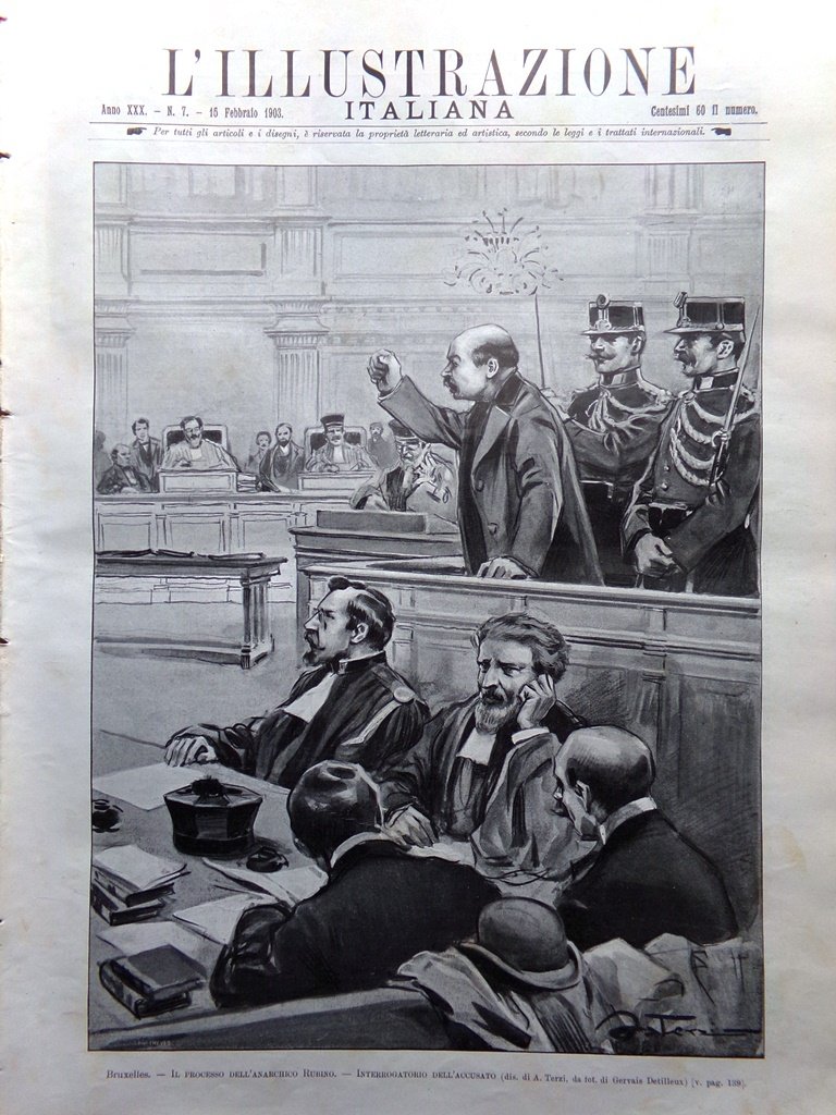 L'Illustrazione Italiana 15 Febbraio 1903 Disfida Barletta Macedonia Rilo Rubino