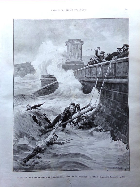 L'Illustrazione Italiana 15 Febbraio 1903 Disfida Barletta Macedonia Rilo Rubino