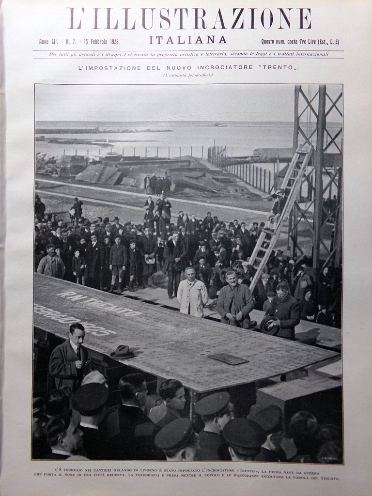 L'Illustrazione Italiana 15 Febbraio 1925 Buccari Aventino Kaschmann Val Gardena | Immagine principale