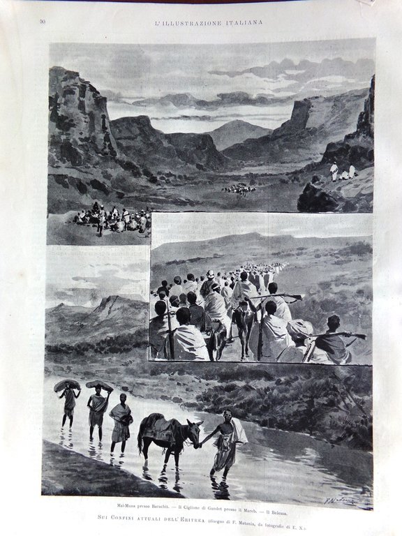 L'Illustrazione Italiana 15 Gennaio 1899 Bonifica Alberese Guida Serra Giorgio