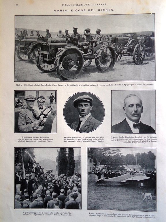 L'Illustrazione Italiana 15 Luglio 1923 Papa Eritrea Comandini Beccaria Rosselli