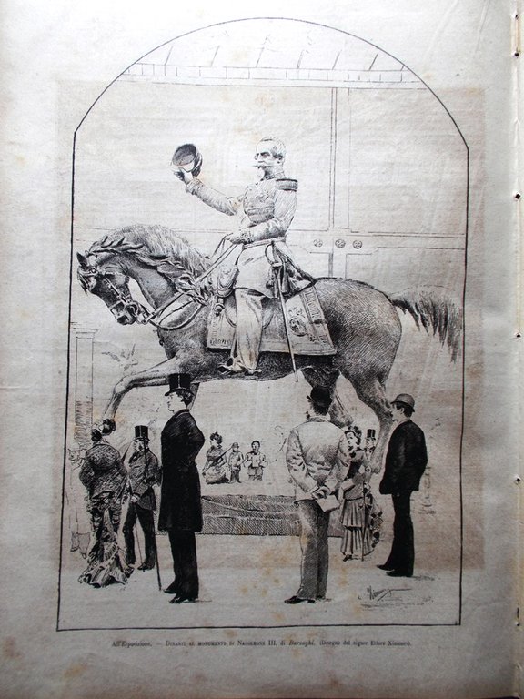 L'Illustrazione Italiana 15 Maggio 1881 Esposizione Milano Sarti Tunisi Marino