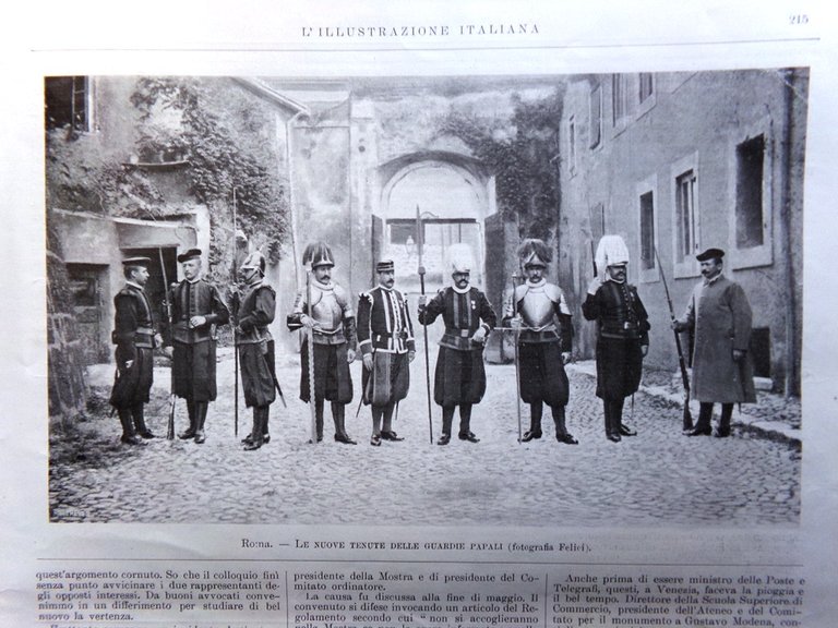 L'Illustrazione Italiana 15 Marzo 1903 Badia di Montecassino Sciopero Tipografi