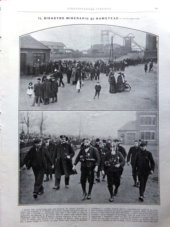 L'Illustrazione Italiana 15 Marzo 1908 Morte De Amicis Hamstead Lotschberg … | Immagine Gallery 2