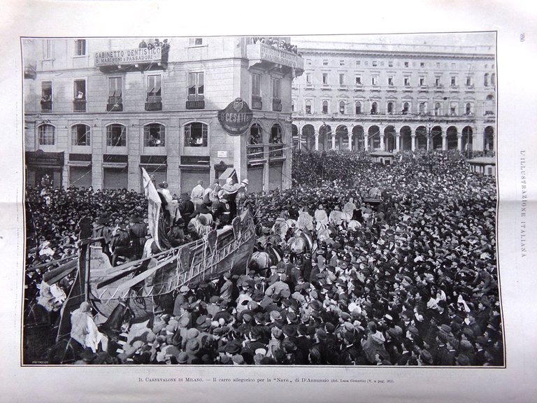 L'Illustrazione Italiana 15 Marzo 1908 Morte De Amicis Hamstead Lotschberg … | Immagine Gallery 3