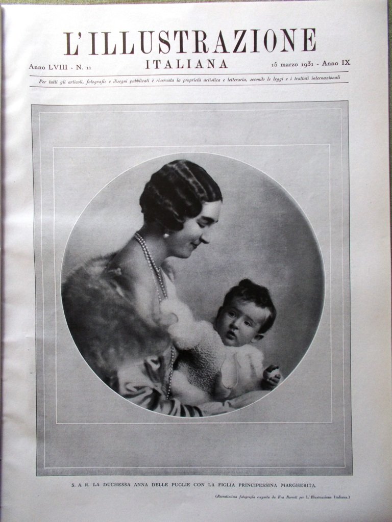 L'illustrazione Italiana 15 Marzo 1931 Gandhi Inghilterra Mascagni Nazario Sauro