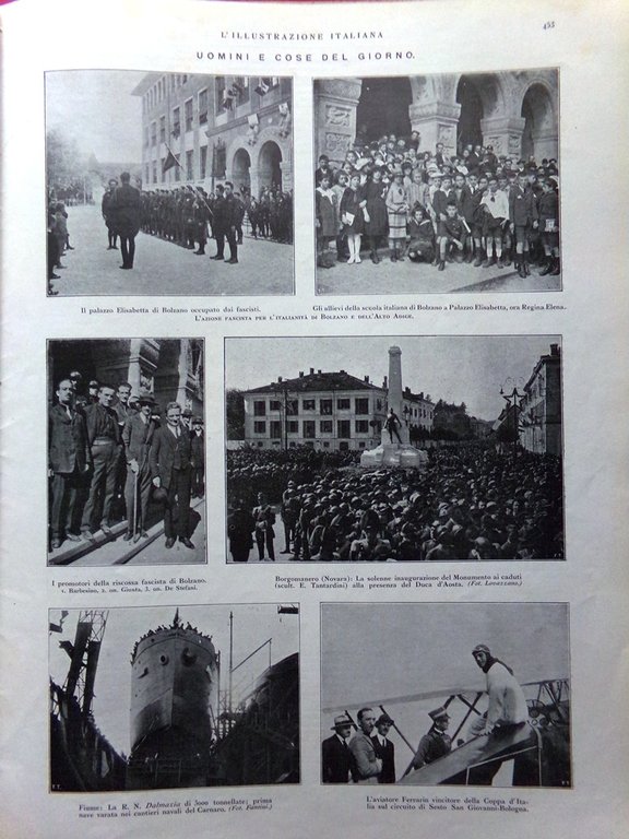 L'Illustrazione Italiana 15 Ottobre 1922 Centenario Antonio Canova Gorizia Fasci | Immagine Gallery 4