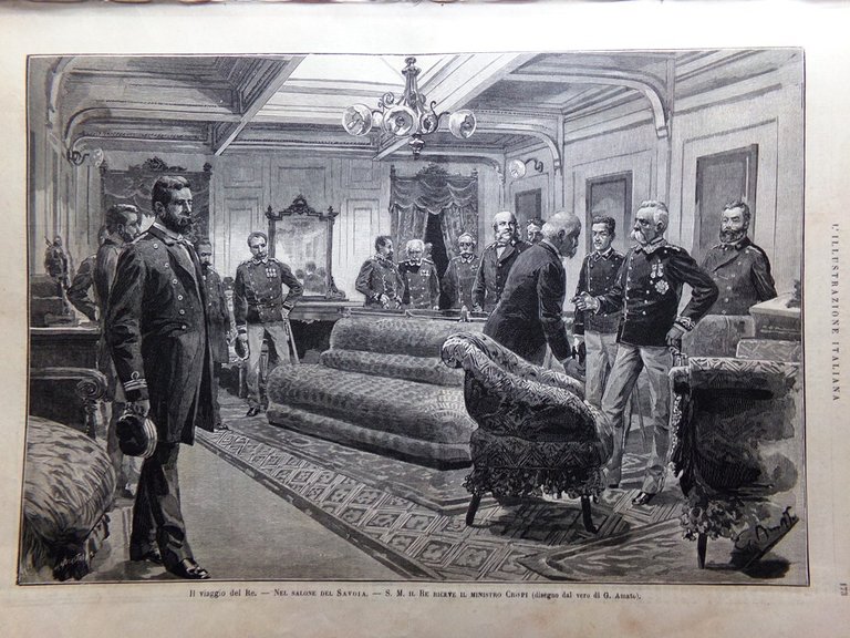 L'Illustrazione Italiana 15 Settembre 1889 Missione Scioana a Roma Savoia …