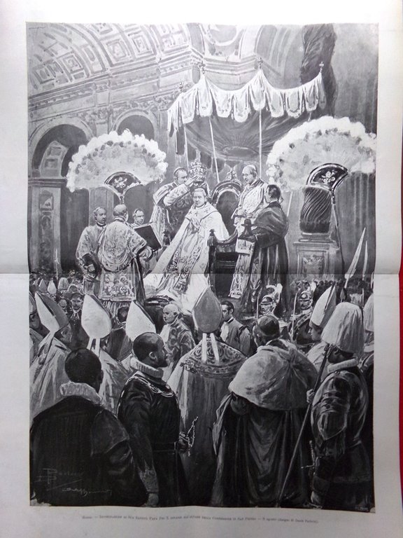 L'Illustrazione Italiana 16 Agosto 1903 Eruzione Vesuvio Pio X Mecnikov …