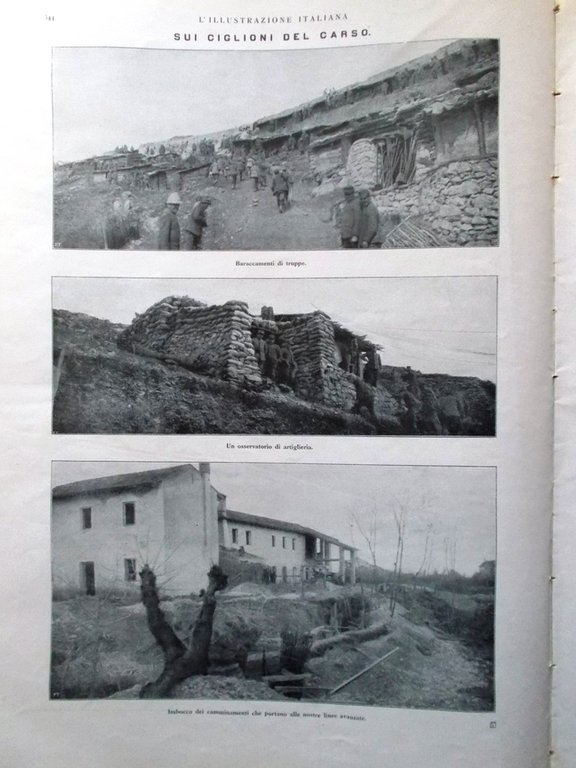 L'illustrazione Italiana 16 Aprile 1916 WW1 Trentino Destree Aumento dei …