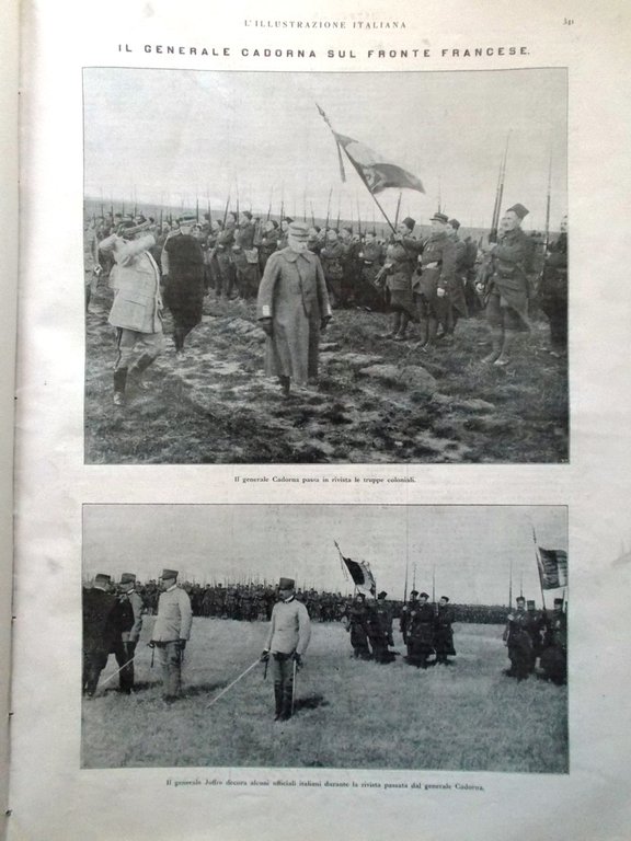 L'illustrazione Italiana 16 Aprile 1916 WW1 Trentino Destree Aumento dei …