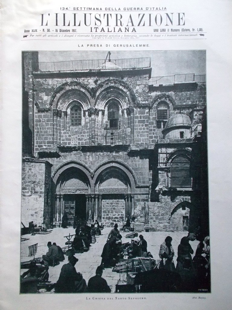 L'Illustrazione Italiana 16 Dicembre 1917 WW1 Villari Berretta Presa Gerusalemme