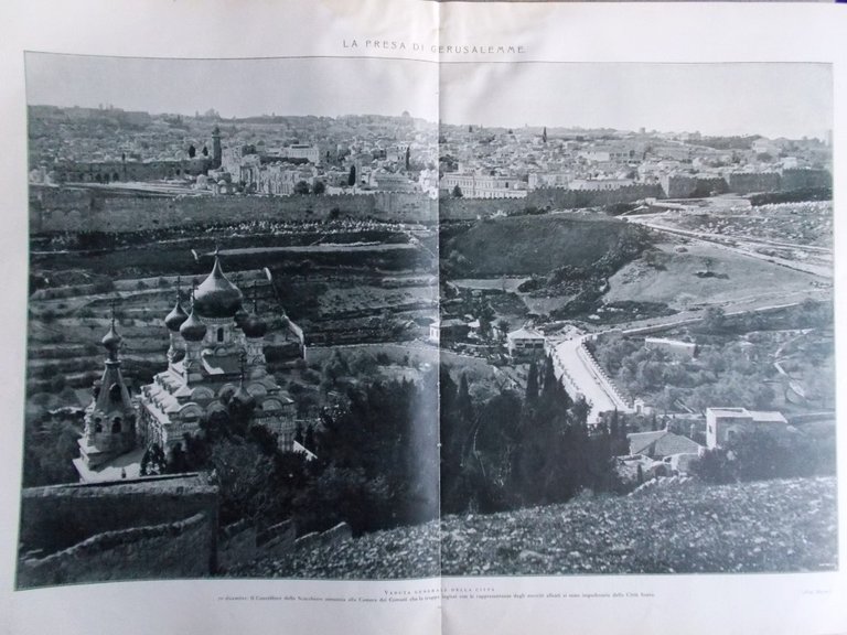 L'Illustrazione Italiana 16 Dicembre 1917 WW1 Villari Berretta Presa Gerusalemme