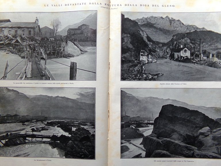 L'Illustrazione Italiana 16 Dicembre 1923 Diga Gleno Piena Tevere Gabès …