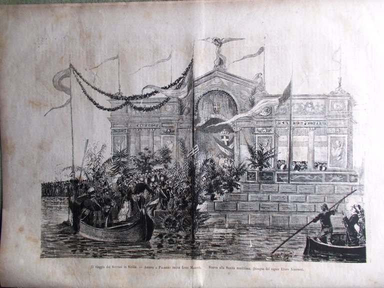 L'Illustrazione Italiana 16 Gennaio 1881 Sutri Palermo Sovrani Sicilia Baccelli