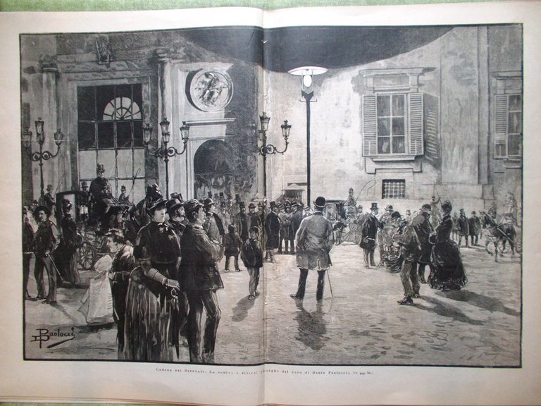 L'illustrazione Italiana 16 Gennaio 1887 Camera Incendio Chigi Genova Arrivabene