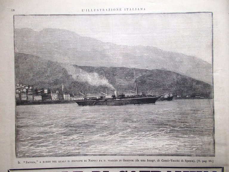 L'illustrazione Italiana 16 Gennaio 1887 Camera Incendio Chigi Genova Arrivabene