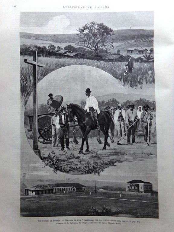 L'Illustrazione Italiana 16 Gennaio 1898 Zanardelli a Maderno Fazenda Esterhazy