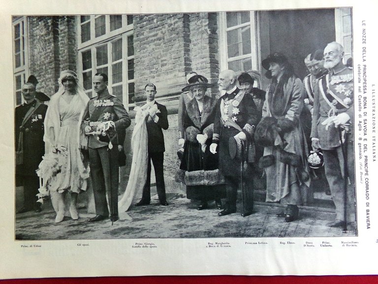 L'Illustrazione Italiana 16 Gennaio 1921 Battaglia Fiume Doria Nozze Bona …