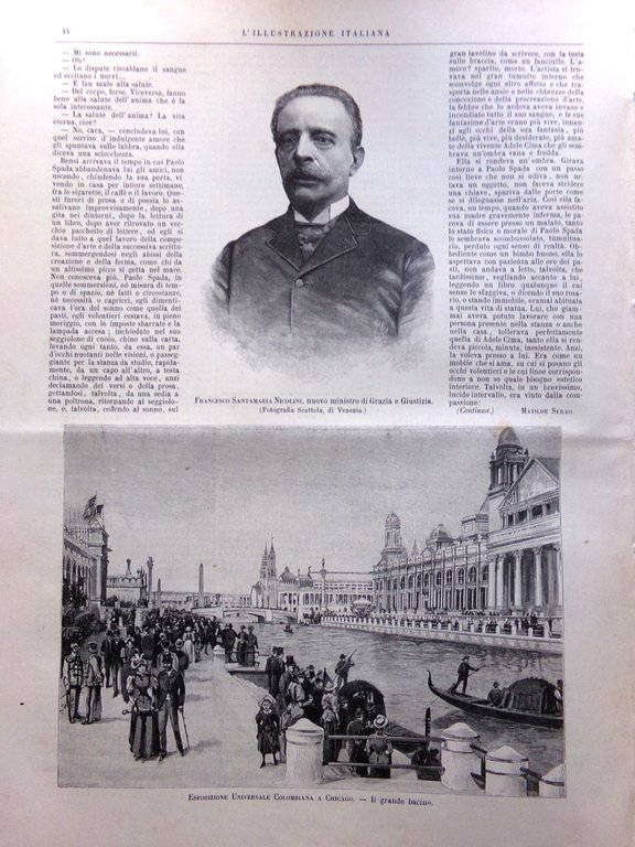L'Illustrazione Italiana 16 Luglio 1893 Matrimonio Duca York Expo Chicago …