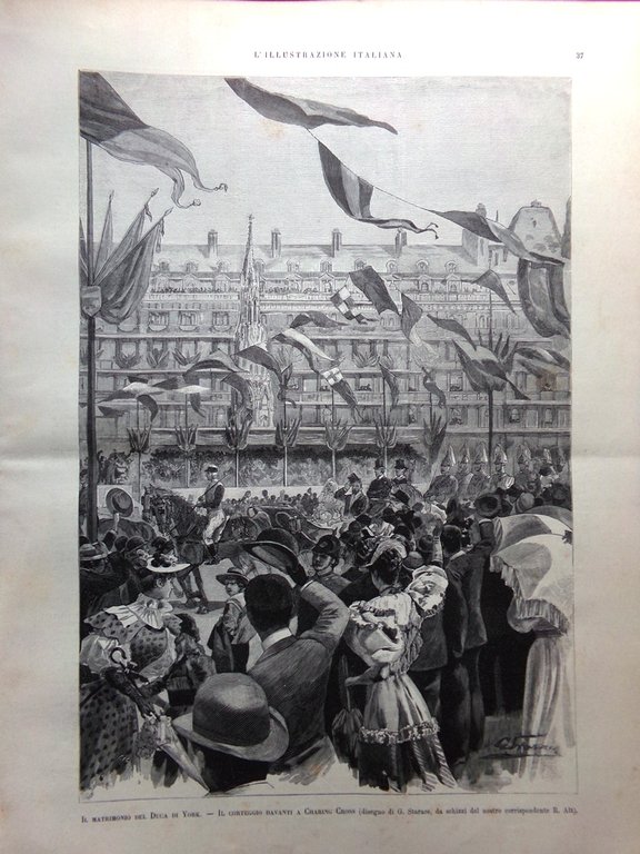 L'Illustrazione Italiana 16 Luglio 1893 Matrimonio Duca York Expo Chicago …