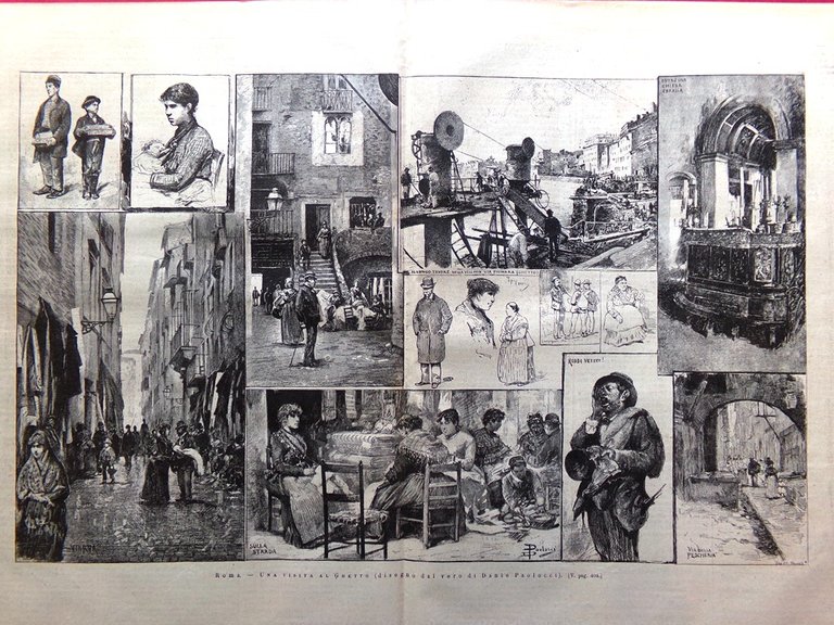 L'Illustrazione Italiana 16 Maggio 1886 Ghetto Roma Duomo Milano Cavour … | Immagine Gallery 2