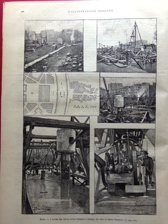 L'Illustrazione Italiana 16 Maggio 1886 Ghetto Roma Duomo Milano Cavour … | Immagine Gallery 3
